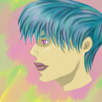 Blue Hair Boy