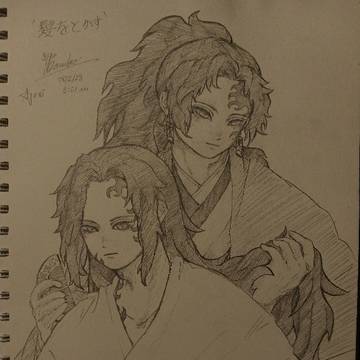 「髪をとかす」
