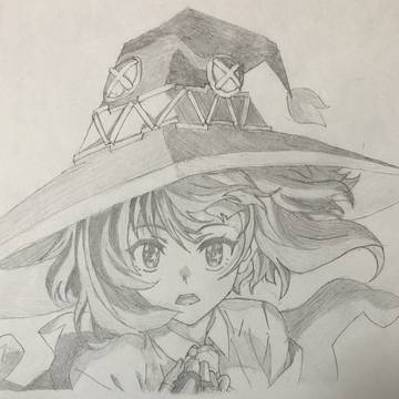 爆焔放送記念にめぐみん描きました
