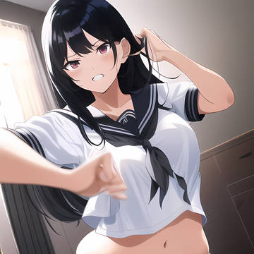 姉の着替えをこっそり覗いてたらバレて蹴られちゃったボク
