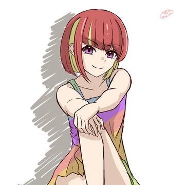 ポーズと色塗りの練習