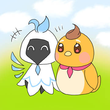 風精靈和鳥精靈(*¯︶¯*)