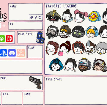 【Apex Lagends】Season16 自己紹介カード