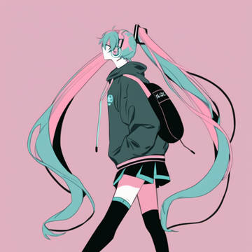 ニューヨーク現代アート風ミク
