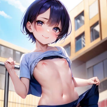 こっそり見せてくれる女の子2