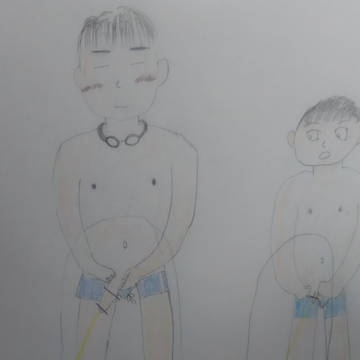 市民プールのトイレで勃起しながら小便