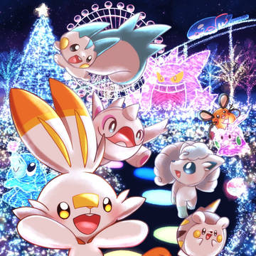 イルミネーションと不思議の国のアリス🐇