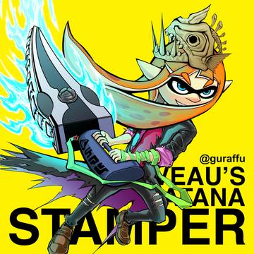 Inkling with Splatana Stamper