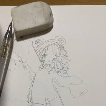落書き：雨合羽ろりずきん