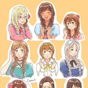 ヘタ女子に三つ編みおさげしてもらった