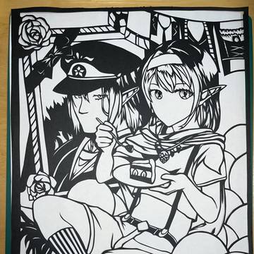 花畑チャイカ　切り絵