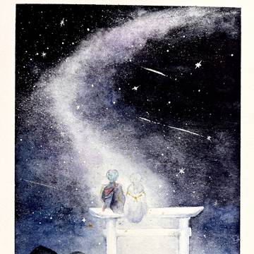 星降る夜空