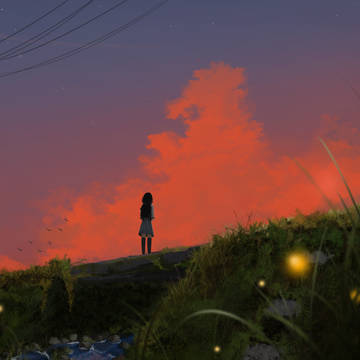 夕阳放学路/夕日の放課後/sunset
