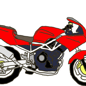 TRX850(4NX) 赤系カラーリング