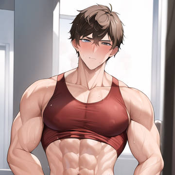 【AI】タンクトップ男子