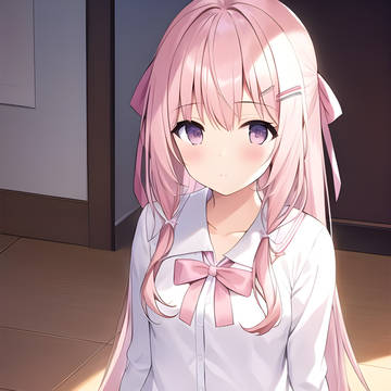 座っている女の子