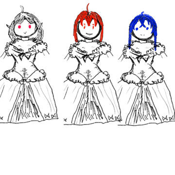 The Wives in Casca's Ball Gown