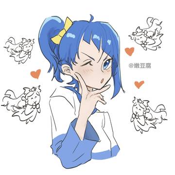 蓝白组贴贴
