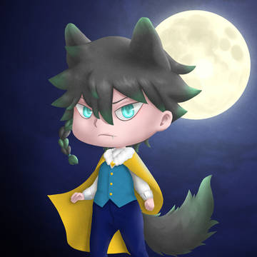 Chibi Wereworlf Halloween