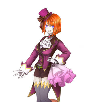 戯白メリー　冬服立ち絵