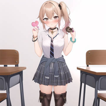 彼女、チョコレートブーツを履いて