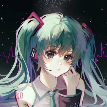 去年画的那只miku
