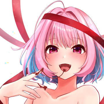 女の子がチョコを塗りたくってリボンを巻く日