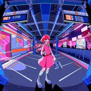 JR中野駅展示描き下ろし