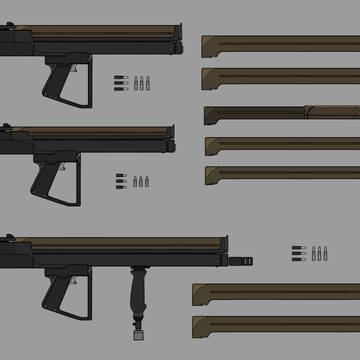 5.6mm A11/12 caseless rifle