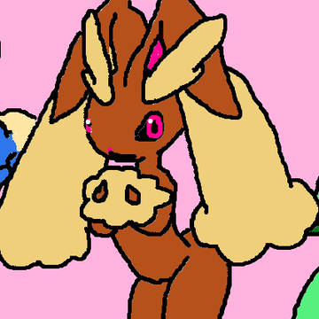 ミミロップ＋草ポケ二匹