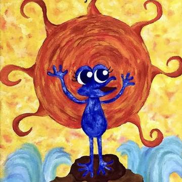 太陽とカエル