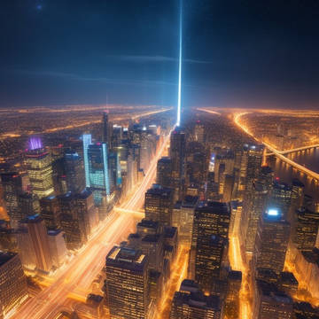 夜空都市の夜景