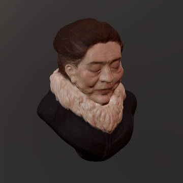 白绒领夫人