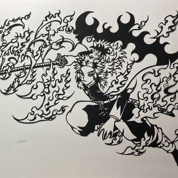 鬼滅の切り絵③