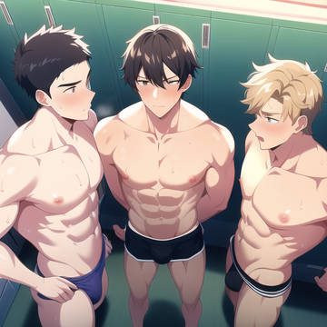 【AI】ビキニ男子