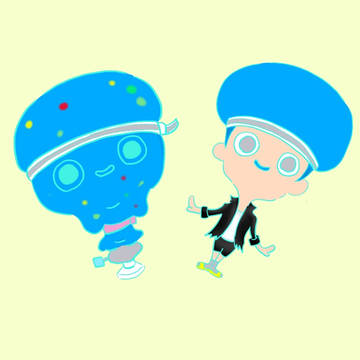 デコイチラシとアフロ...似ている