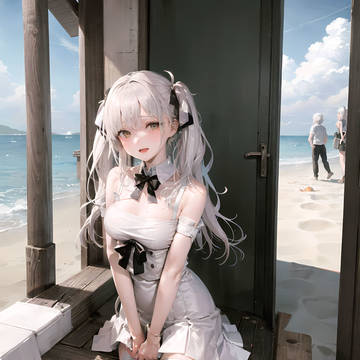 海辺の少女