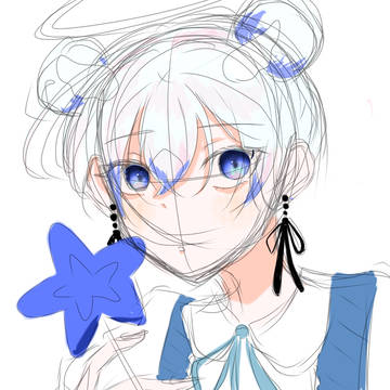 ラフと下塗りしたら絵が汚くなったことある人🙋‍♂️