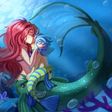 Ariel and Flounder