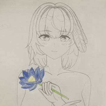 1st  群青色の蓮と共に