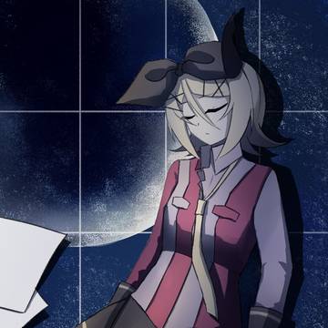 「陰る月」