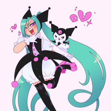 hatsune miku x kuromi