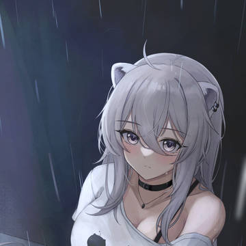 Night. Rain