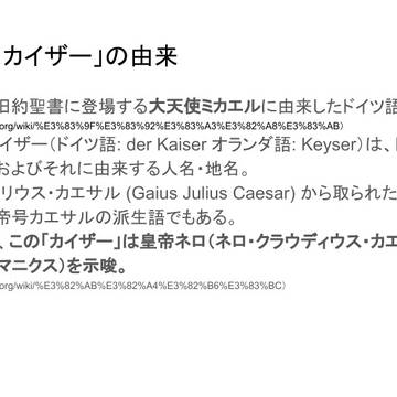 206話と207話からの妄想ー後半戦2:カイザーとネスの由来