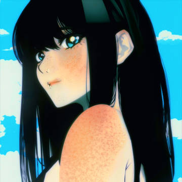 Girl with freckles