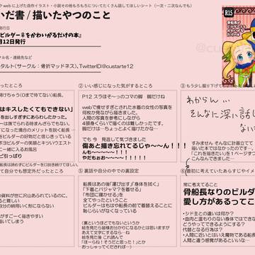 【あとがき】骨船長がビルダー♀をかわいがるだけの本