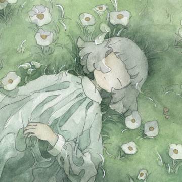 目をとじて、草はらの海の音だけを聴くんだ