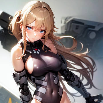 powered suit girl