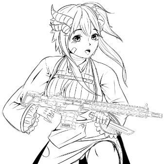 Tactical Dragon Girl(colourless)
