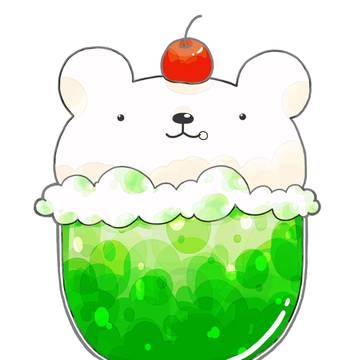 しろくまのクリームソーダ🐻‍❄️
